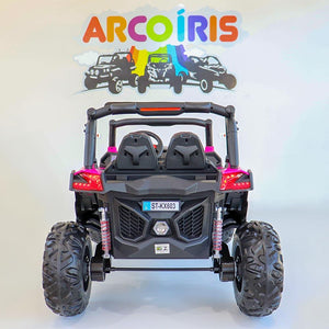 Buggy UTV Mx 12V Rosa - Arco Íris Carros Elétricos
