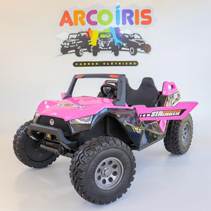 Buggy Clash 24V Rosa - Arco Íris Carros Elétricos