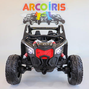 Buggy Can-Am Maverick 24V Preto/Bege - Arco Íris Carros Elétricos