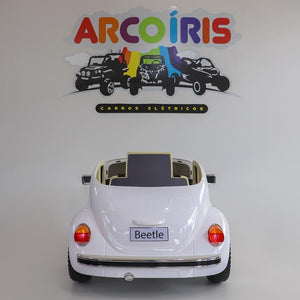 Fusca 12v Branco - Arco Íris Carros Elétricos