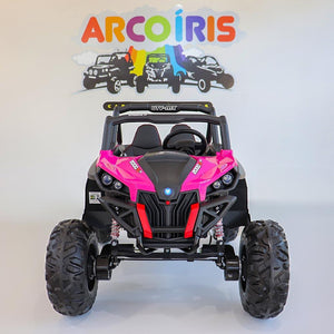 Buggy UTV Mx 12V Rosa - Arco Íris Carros Elétricos