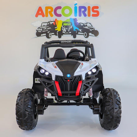 Buggy UTV Mx 12V Branco - Arco Íris Carros Elétricos