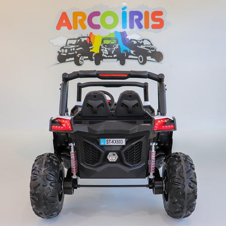 Buggy UTV Mx 12V Branco - Arco Íris Carros Elétricos