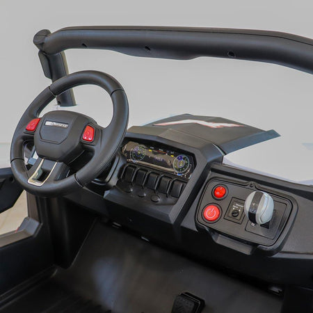 Buggy UTV Mx 12V Branco - Arco Íris Carros Elétricos