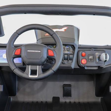 Buggy UTV Mx 12V Branco - Arco Íris Carros Elétricos