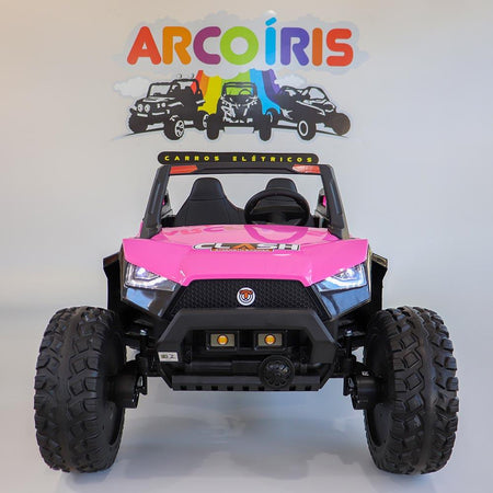 Buggy Clash 24V Rosa - Arco Íris Carros Elétricos