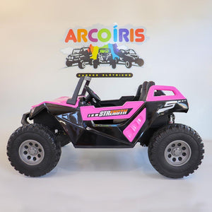 Buggy Clash 24V Rosa - Arco Íris Carros Elétricos