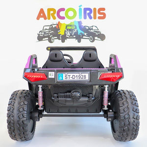 Buggy Clash 24V Rosa - Arco Íris Carros Elétricos
