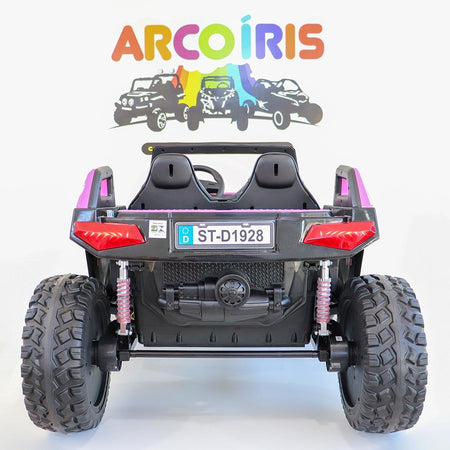 Buggy Clash 24V Rosa - Arco Íris Carros Elétricos