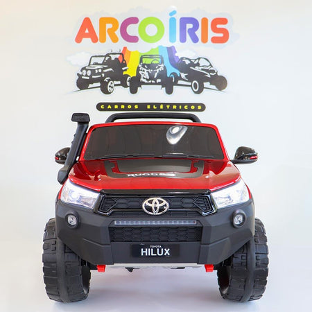 Hilux Rugged 12V Vermelha - Arco Íris Carros Elétricos