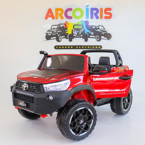 Hilux Rugged 12V Vermelha - Arco Íris Carros Elétricos