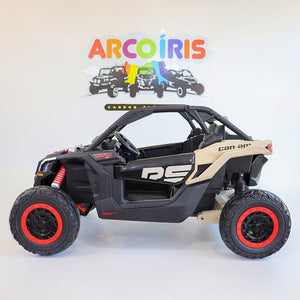 Buggy Can-Am Maverick 24V Preto/Bege - Arco Íris Carros Elétricos