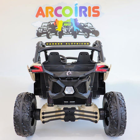 Buggy Can-Am Maverick 24V Preto/Bege - Arco Íris Carros Elétricos