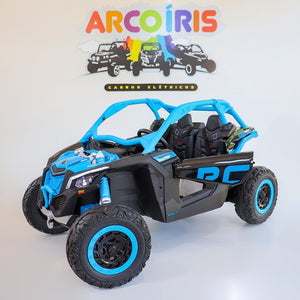 Buggy Can-Am Maverick 24V Azul/Preto - Arco Íris Carros Elétricos