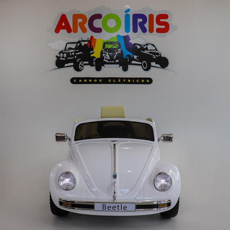 Fusca 12v Branco - Arco Íris Carros Elétricos