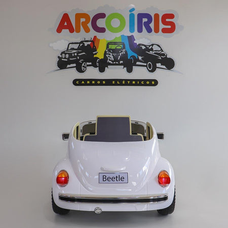 Fusca 12v Branco - Arco Íris Carros Elétricos